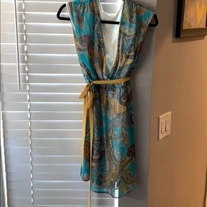 Dress paisley with blue. Size medium.